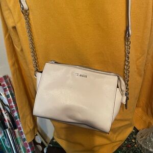 Steve Madden white leather Crossbody Bag